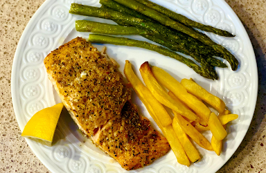 4-Ingredient Lemon Pepper Salmon