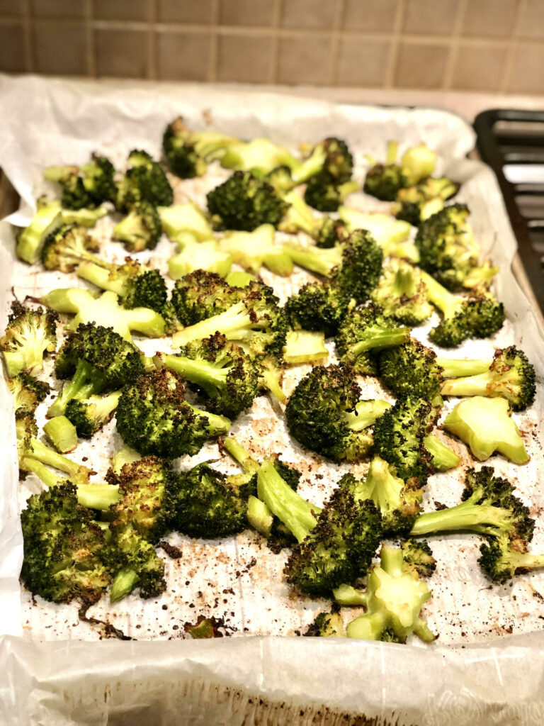 oven-roasted broccoli