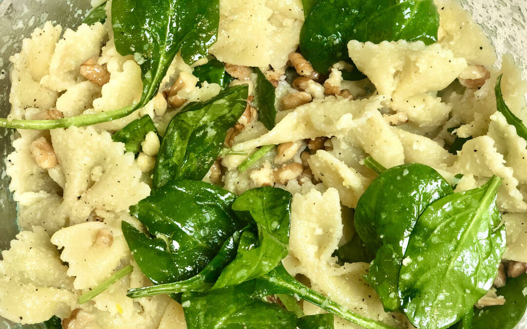 Walnut Spinach Pasta