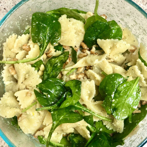 spinach walnut pasta