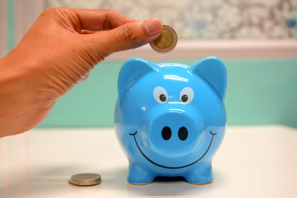 Piggy banks are like goody bags - we can choose to spend, save or give
