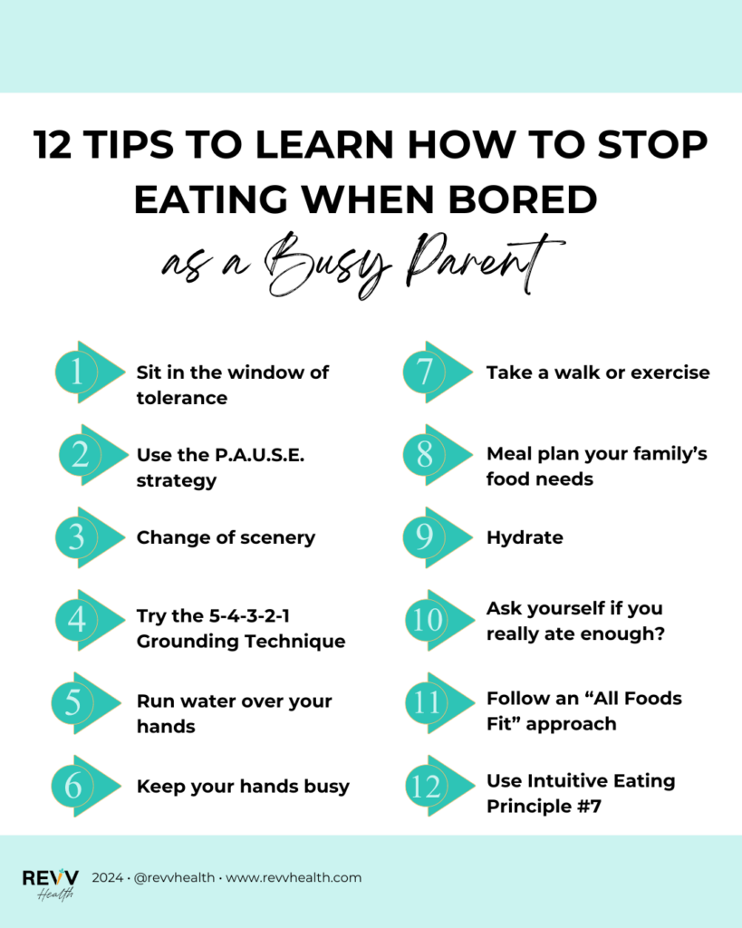 Tips to stop eating with bored 